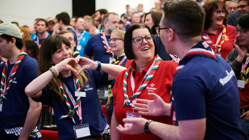 Scouts volunteers